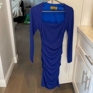 Blue Nicole Miller cocktail dress